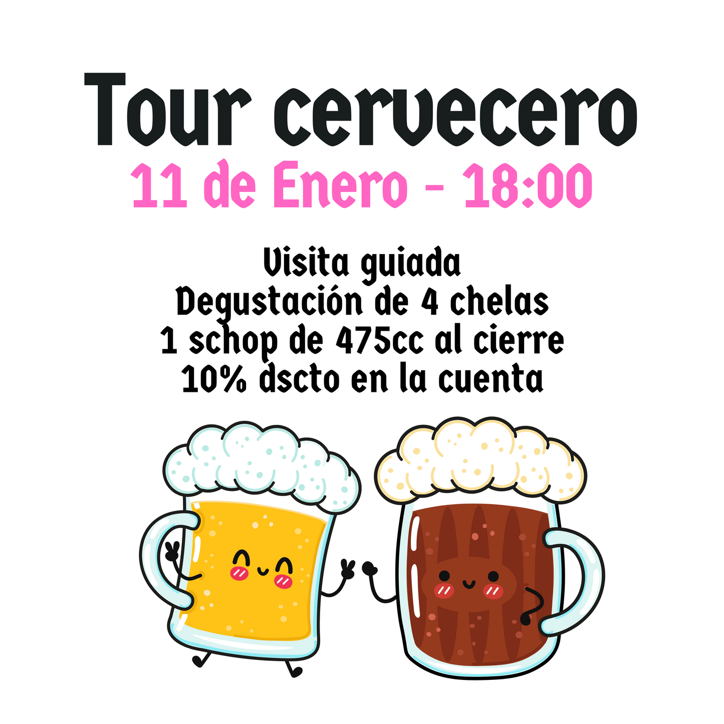 Tour cervecero - 11 de Enero